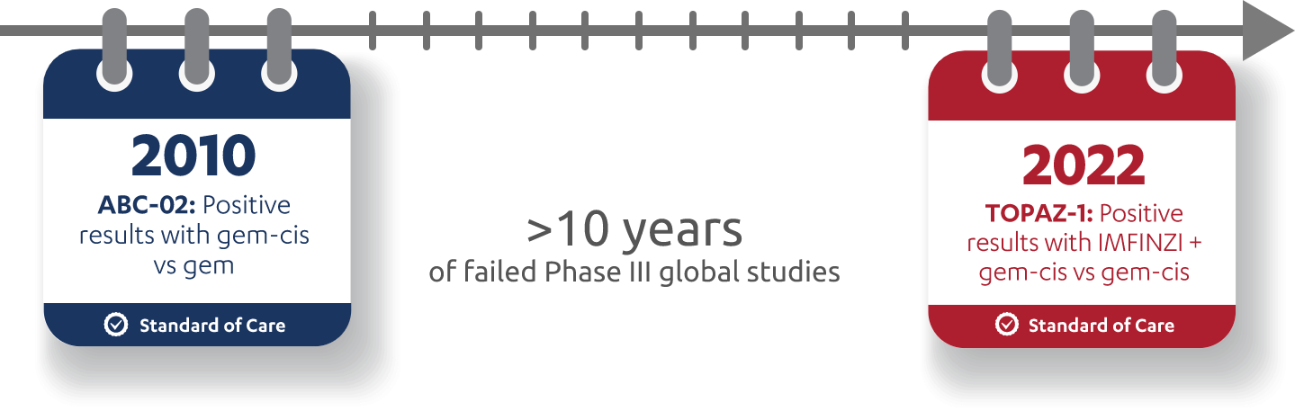 Treatment timeline graphic