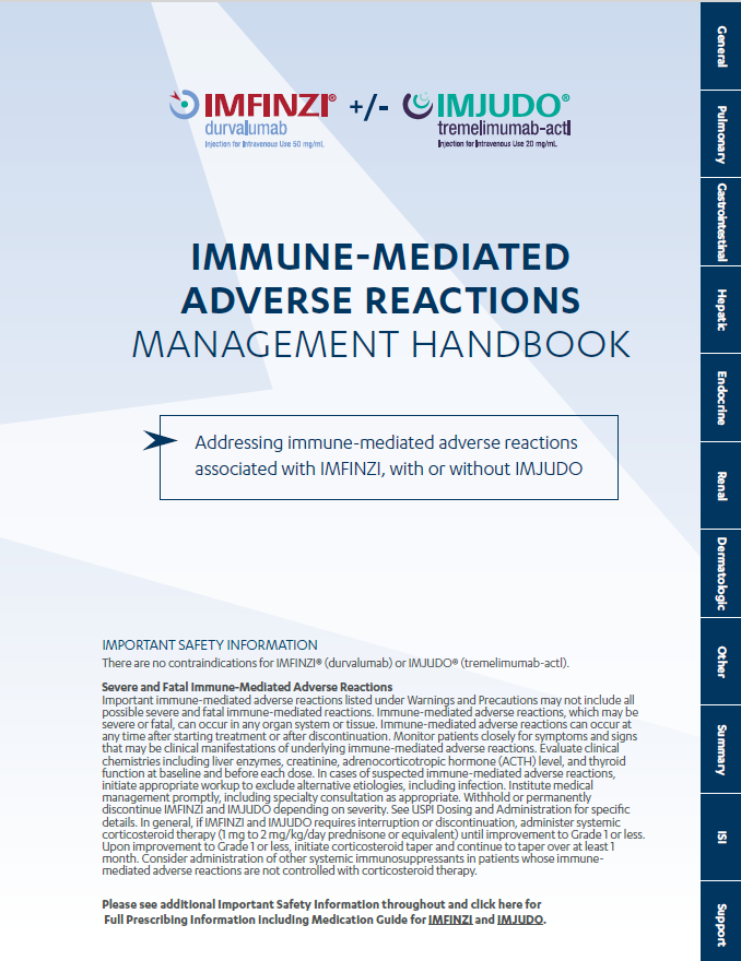 IMFINZI/IMJUDO imAR Management Handbook